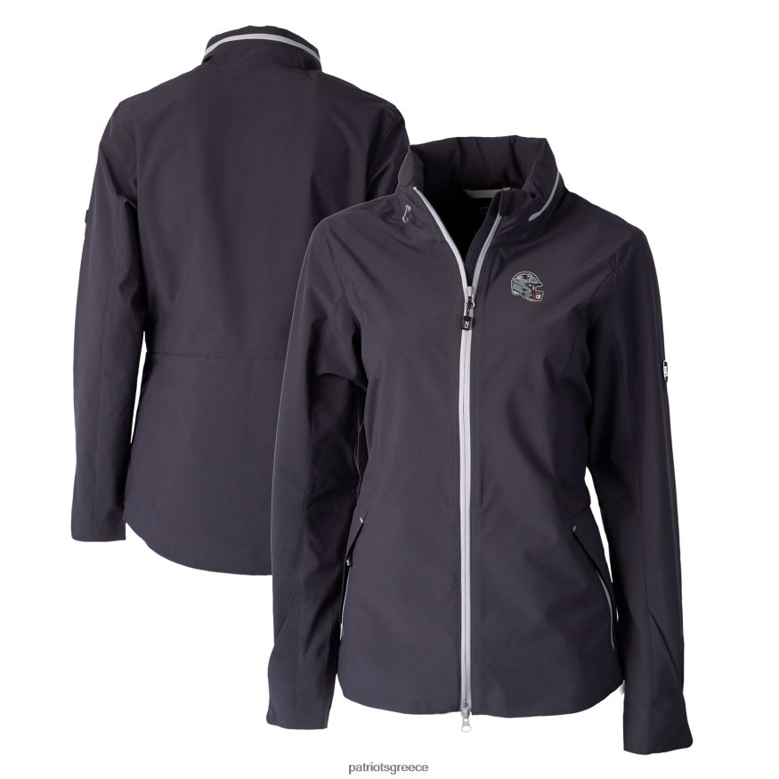 Patriots Jersey κράνος γραφίτη cutter & buck λογότυπο ατμού απωθητικό αδιάβροχο μπουφάν με φερμουάρ γυναίκες είδη ένδυσης VPDHTZ871