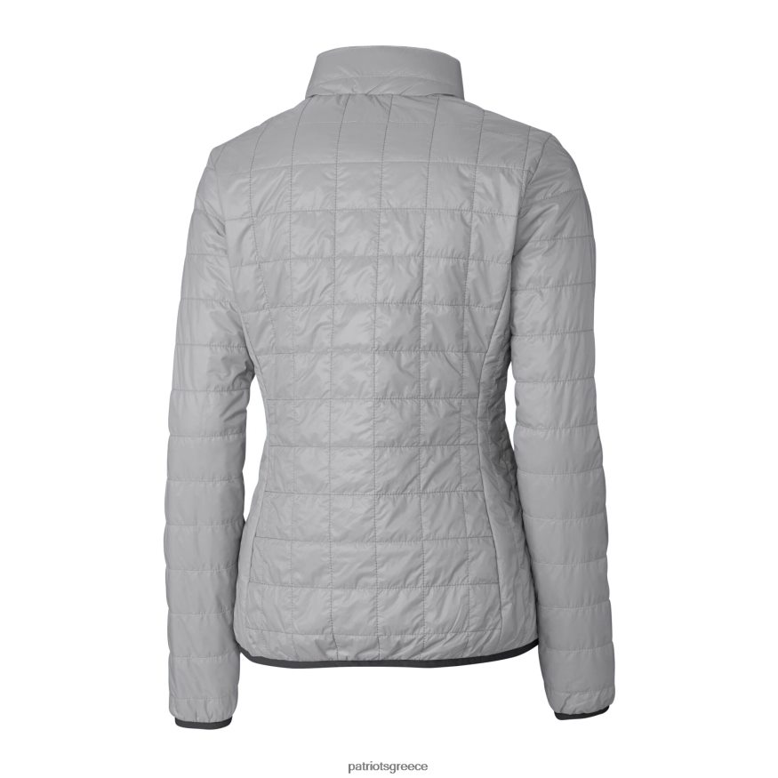 Patriots Jersey λογότυπο γκρι κράνους cutter & buck rainier primaloft eco μονωμένο μπουφάν με φερμουάρ γυναίκες είδη ένδυσης VPDHTZ874