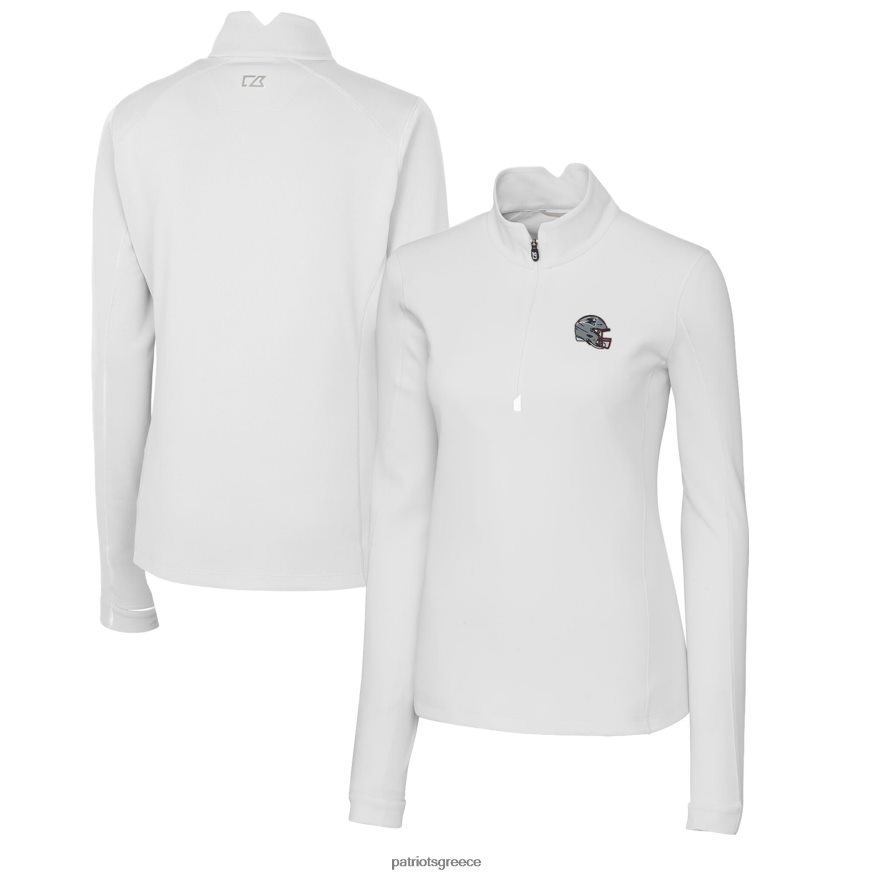 Patriots Jersey Κόφτης & λογότυπο λευκό κράνος drytec τραβέρσα πουλόβερ με φερμουάρ γυναίκες είδη ένδυσης VPDHTZ860