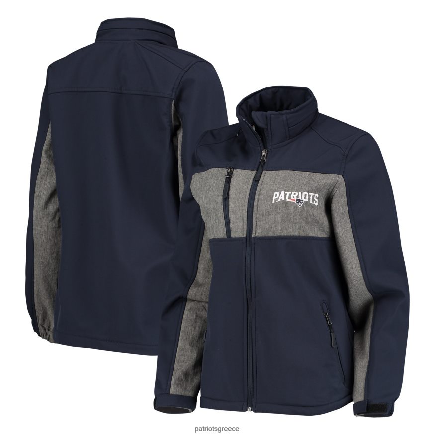 Patriots Jersey μπουφάν dunbrooke navy zephyr softshell με πλήρες φερμουάρ γυναίκες είδη ένδυσης VPDHTZ969