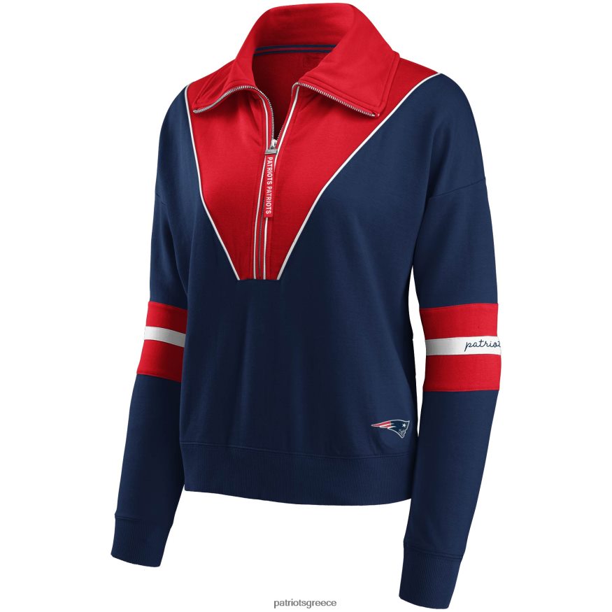Patriots Jersey φοριέται από την erin andrews navy σακάκι με φερμουάρ γυναίκες είδη ένδυσης VPDHTZ933