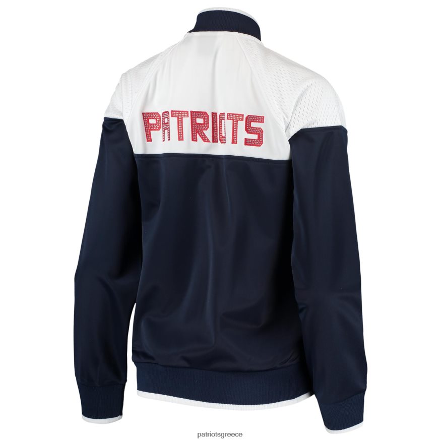 Patriots Jersey g-iii 4her by carl banks ναυτικό/λευκό μπαλαντέρ μπουφάν ρεγκλάν με πλήρες φερμουάρ γυναίκες είδη ένδυσης VPDHTZ975