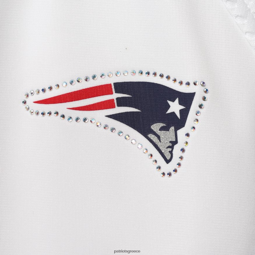 Patriots Jersey g-iii 4her by carl banks ναυτικό/λευκό μπαλαντέρ μπουφάν ρεγκλάν με πλήρες φερμουάρ γυναίκες είδη ένδυσης VPDHTZ975