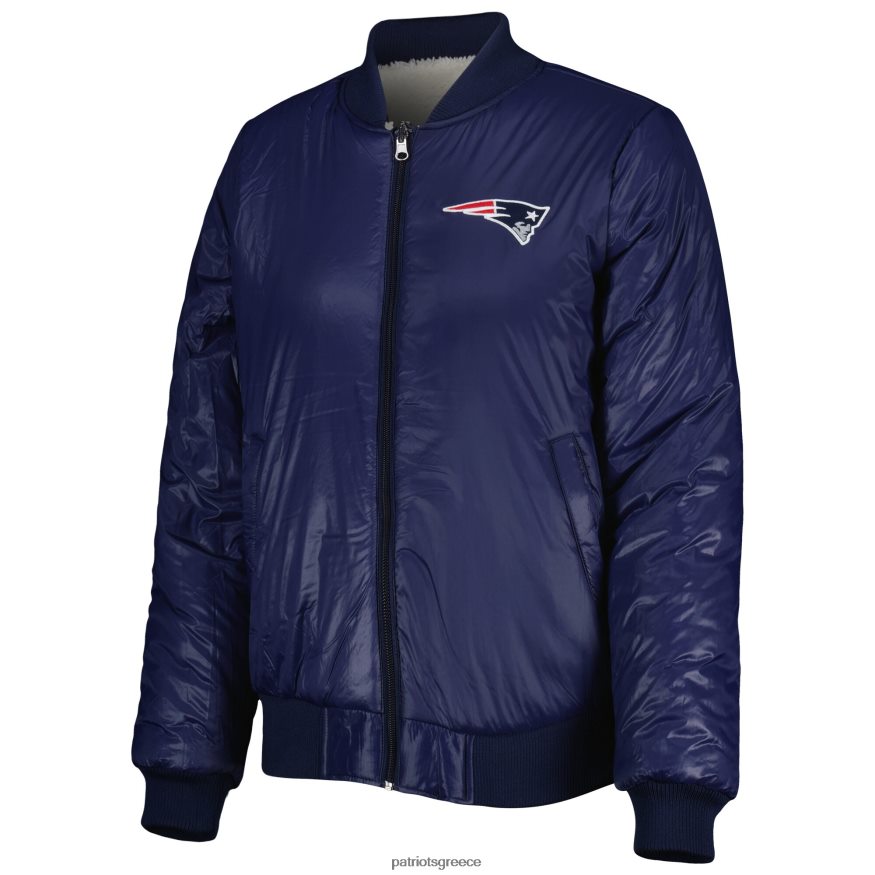 Patriots Jersey g-iii 4her by carl banks πλιγούρι βρώμης/navy switchback αναστρέψιμο μπουφάν με φερμουάρ γυναίκες είδη ένδυσης VPDHTZ948