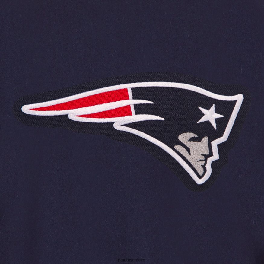 Patriots Jersey jh design navy κεντημένο λογότυπο ολομάλλινο μπουφάν γυναίκες είδη ένδυσης VPDHTZ1109