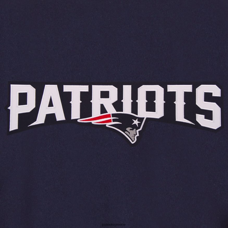 Patriots Jersey jh design navy κεντημένο λογότυπο ολομάλλινο μπουφάν γυναίκες είδη ένδυσης VPDHTZ1109