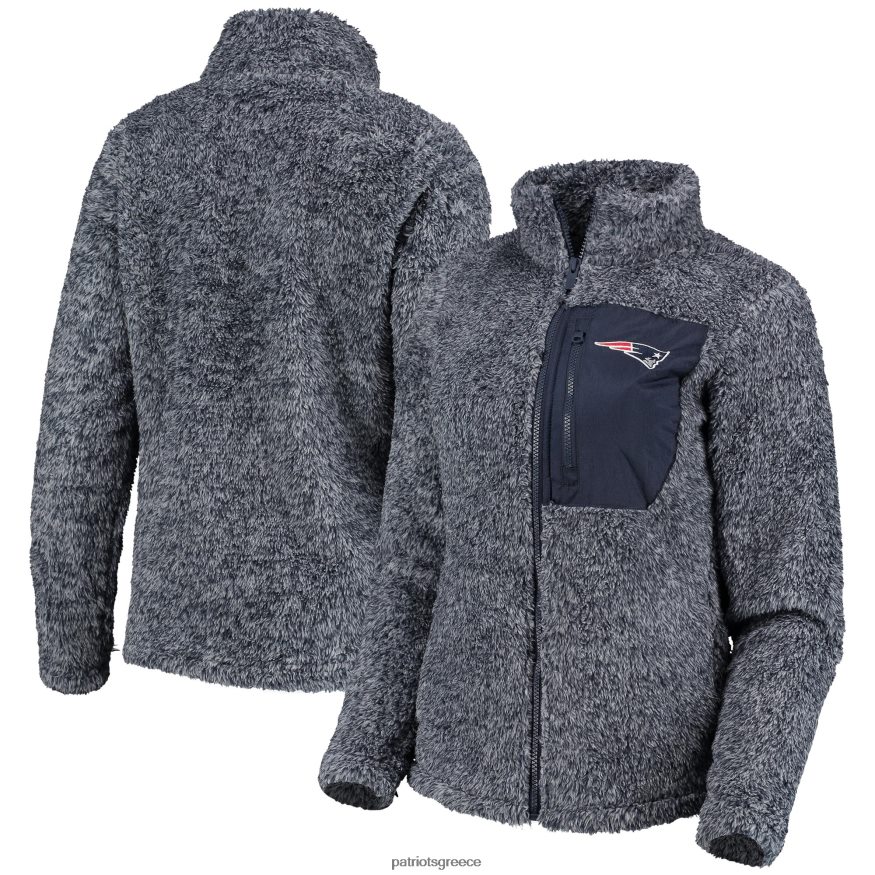 Patriots Jersey juniors navy intercepting teddy σακάκι με φερμουάρ γυναίκες είδη ένδυσης VPDHTZ2355