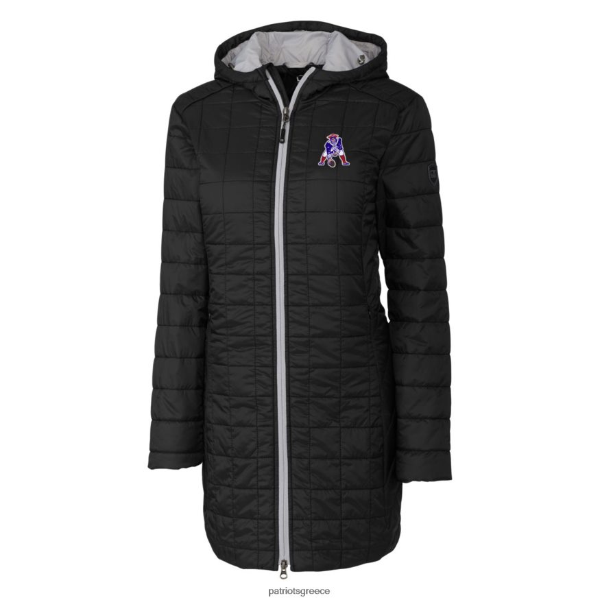 Patriots Jersey μακρύ παλτό με κουκούλα με κουκούλα και φερμουάρ, πιο βροχερό primaloft eco γυναίκες είδη ένδυσης VPDHTZ1091