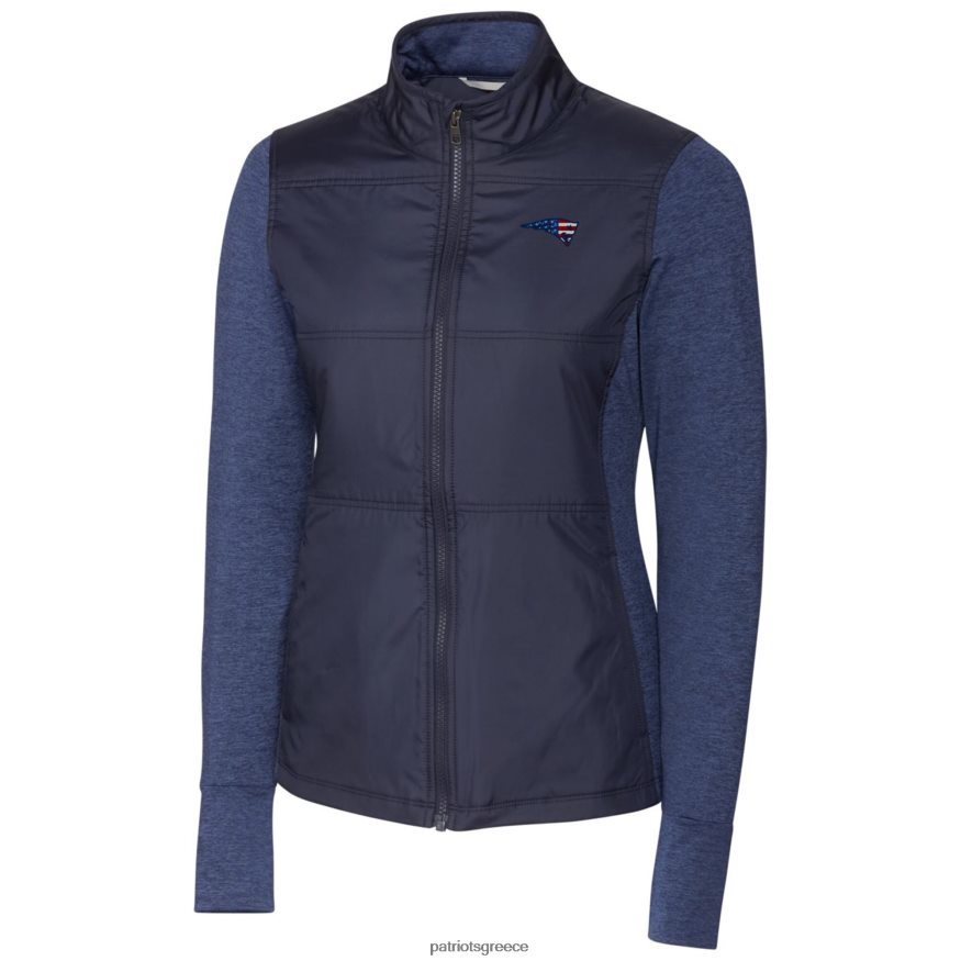 Patriots Jersey τζάκετ με φερμουάρ με φερμουάρ σε stealth γυναίκες είδη ένδυσης VPDHTZ1034