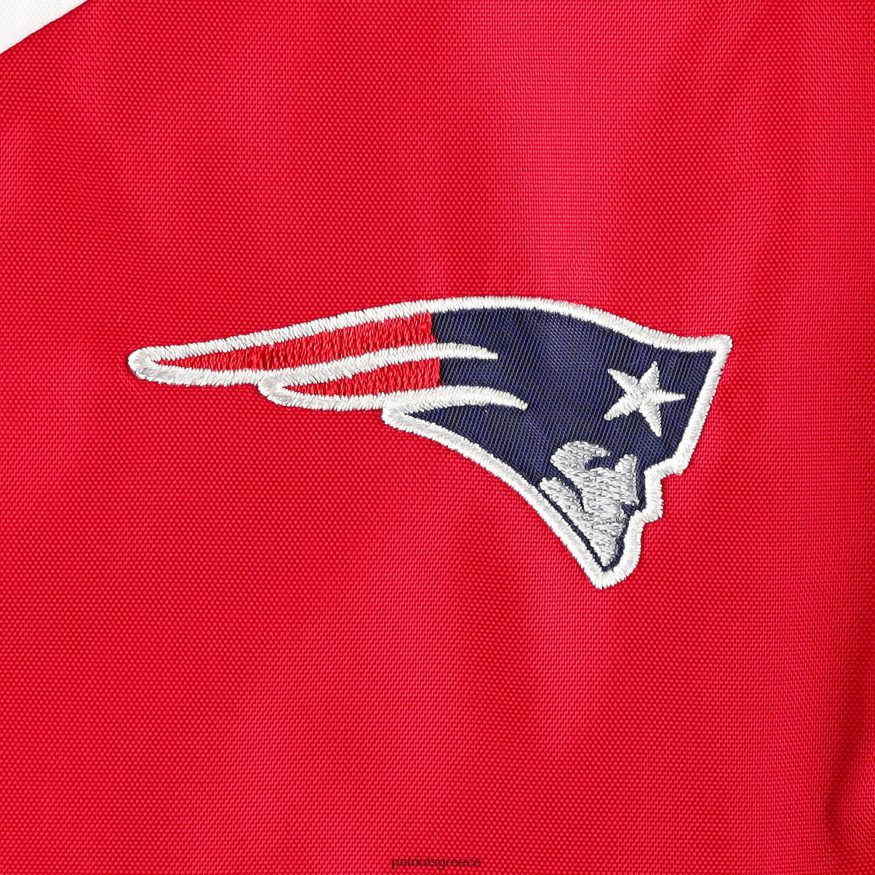 Patriots Jersey Αντιανεμικό μπουφάν με κουκούλα tommy hilfiger λευκό/κόκκινο staci με μισό φερμουάρ γυναίκες είδη ένδυσης VPDHTZ909