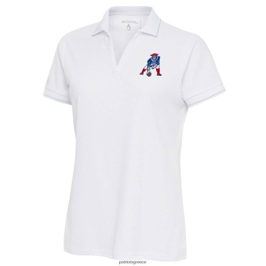 Patriots Jersey Antigua white throwback λογότυπο πλούσιο πόλο γυναίκες είδη ένδυσης VPDHTZ2547