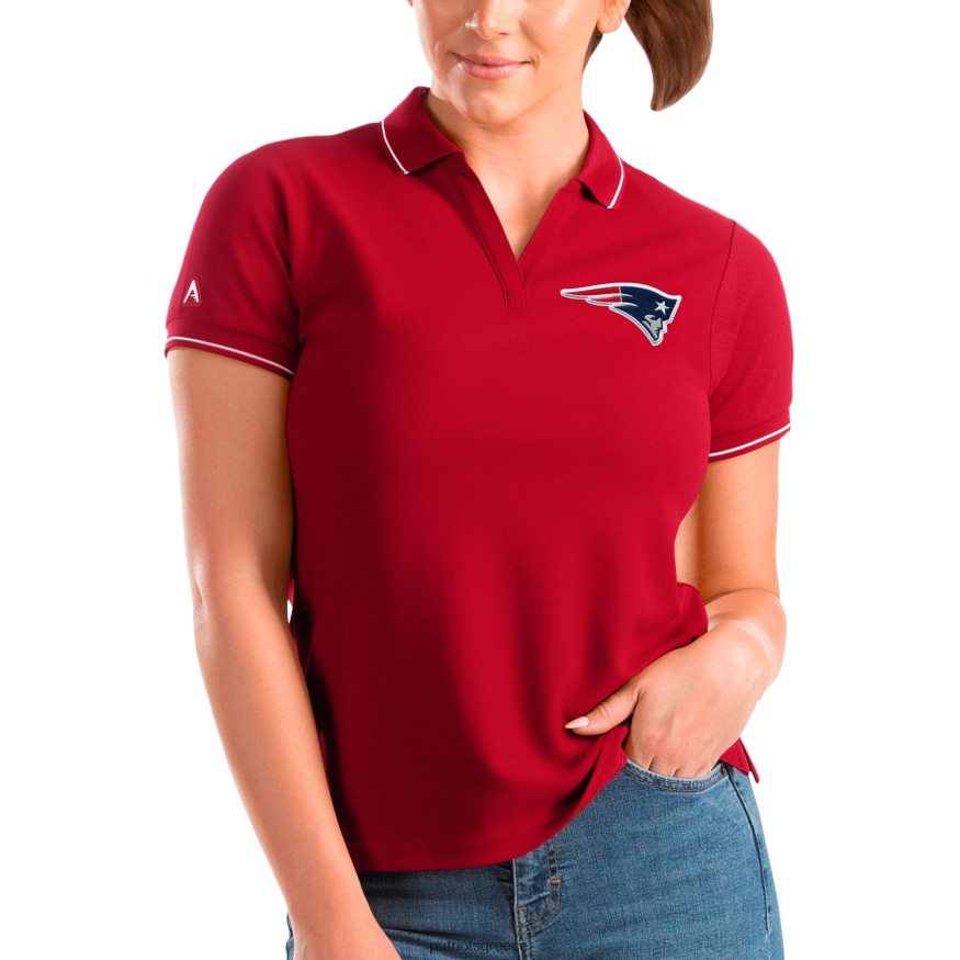 Patriots Jersey antigua red affluent polo γυναίκες είδη ένδυσης VPDHTZ2529