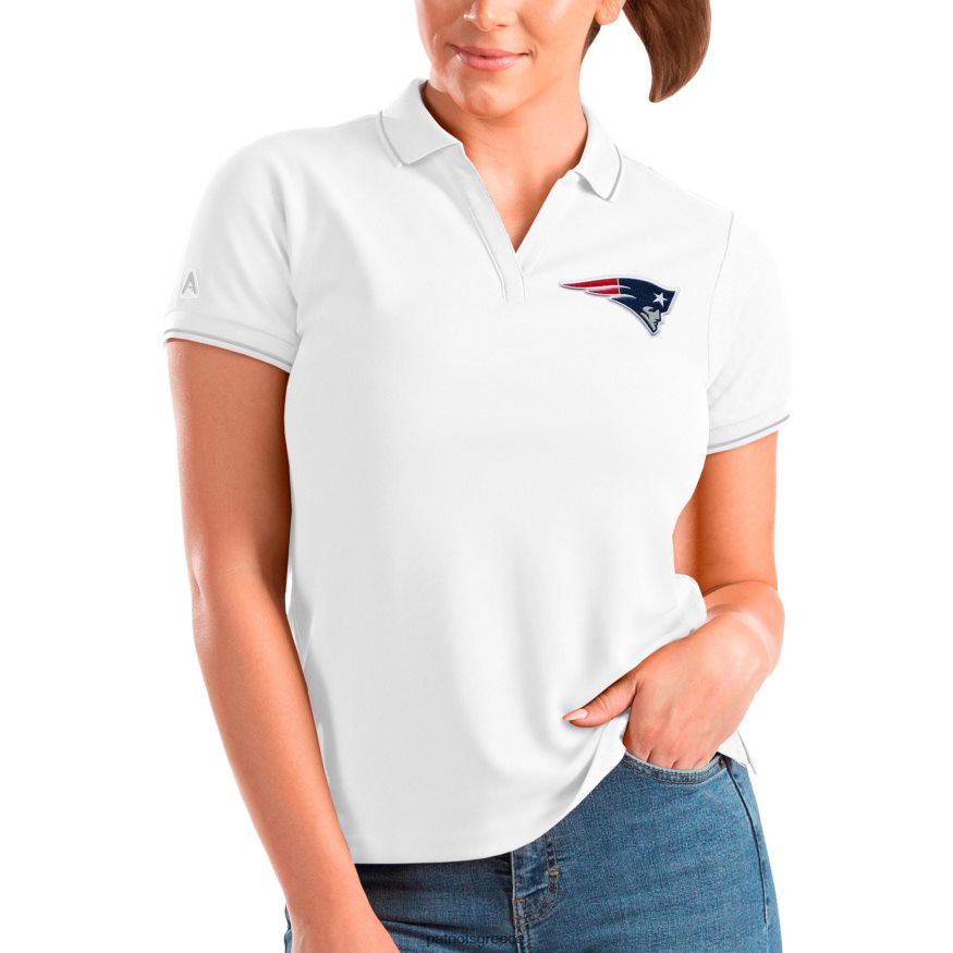Patriots Jersey antigua white affluent polo γυναίκες είδη ένδυσης VPDHTZ2542