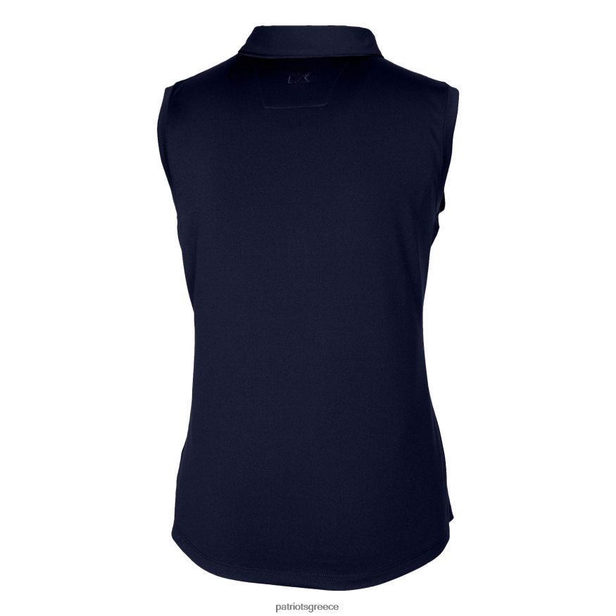 Patriots Jersey λογότυπο κράνος κόφτη & buck drytec forge stretch αμάνικο πόλο γυναίκες είδη ένδυσης VPDHTZ2502