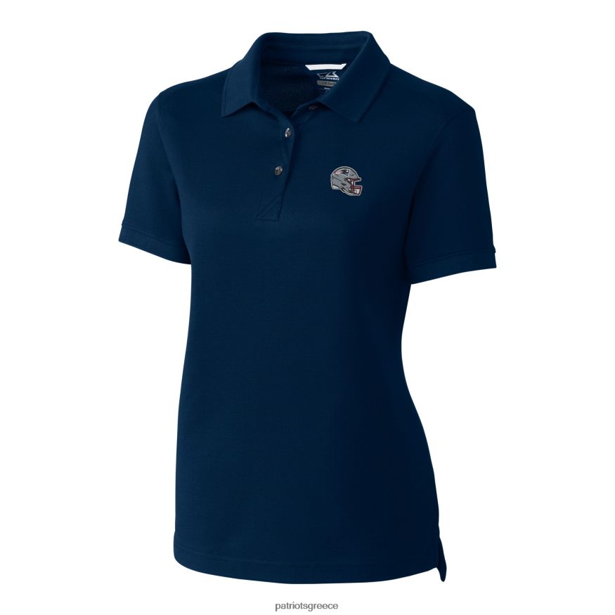 Patriots Jersey πλεονέκτημα λογότυπου κράνους κόφτη & buck ναυτικού κράνους drytec tri-blend pique polo γυναίκες είδη ένδυσης VPDHTZ2503