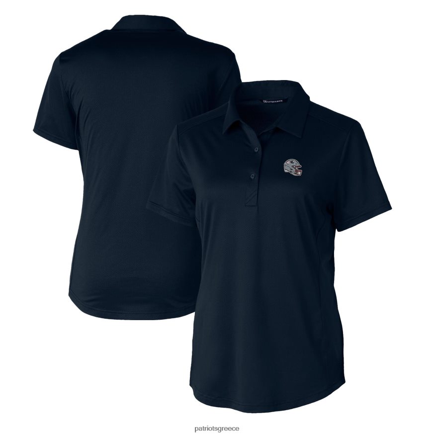 Patriots Jersey cutter & buck navy κράνος λογότυπο drytec prospect ανάγλυφη stretch polo γυναίκες είδη ένδυσης VPDHTZ2525
