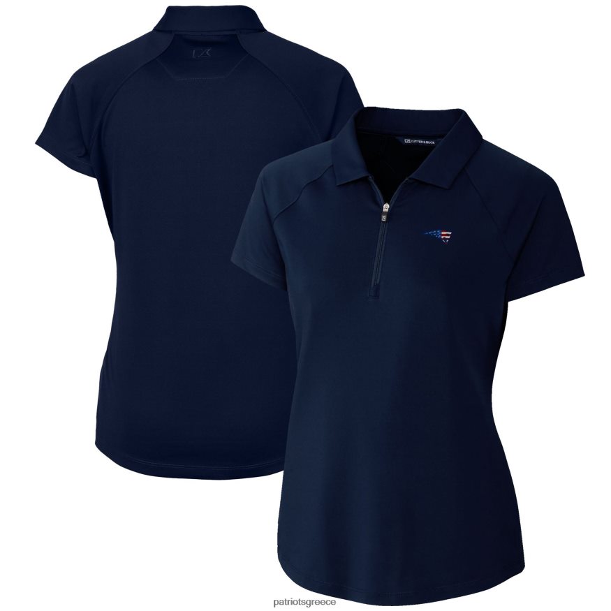 Patriots Jersey cutter & buck navy forge stretch polo γυναίκες είδη ένδυσης VPDHTZ2615
