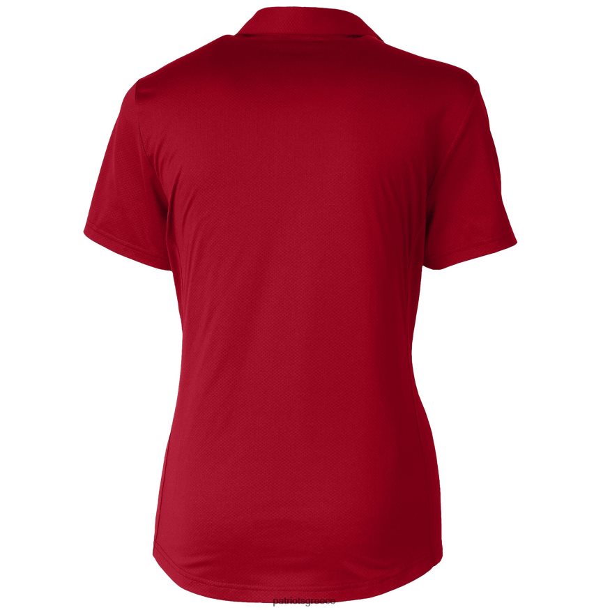 Patriots Jersey cutter & buck red americana logo prospect ανάγλυφη πόλο γυναίκες είδη ένδυσης VPDHTZ2609
