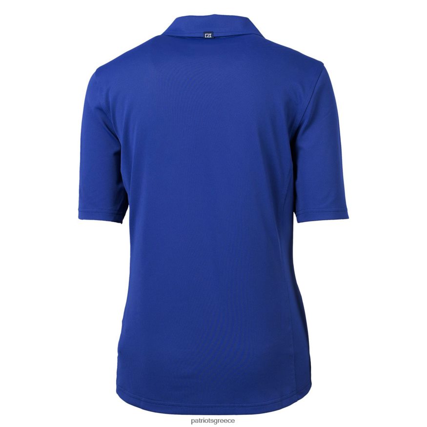 Patriots Jersey cutter & buck royal throwback logo virtue eco pique ανακυκλωμένο πόλο γυναίκες είδη ένδυσης VPDHTZ2594