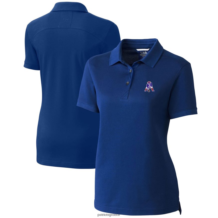 Patriots Jersey πλεονέκτημα λογότυπο cutter & buck royal throwback tri-blend pique polo γυναίκες είδη ένδυσης VPDHTZ2582