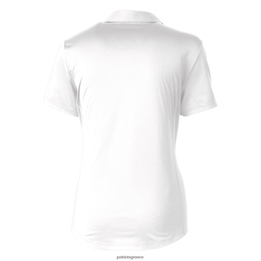 Patriots Jersey cutter & buck white κράνος λογότυπο drytec prospect ανάγλυφη stretch polo γυναίκες είδη ένδυσης VPDHTZ2527