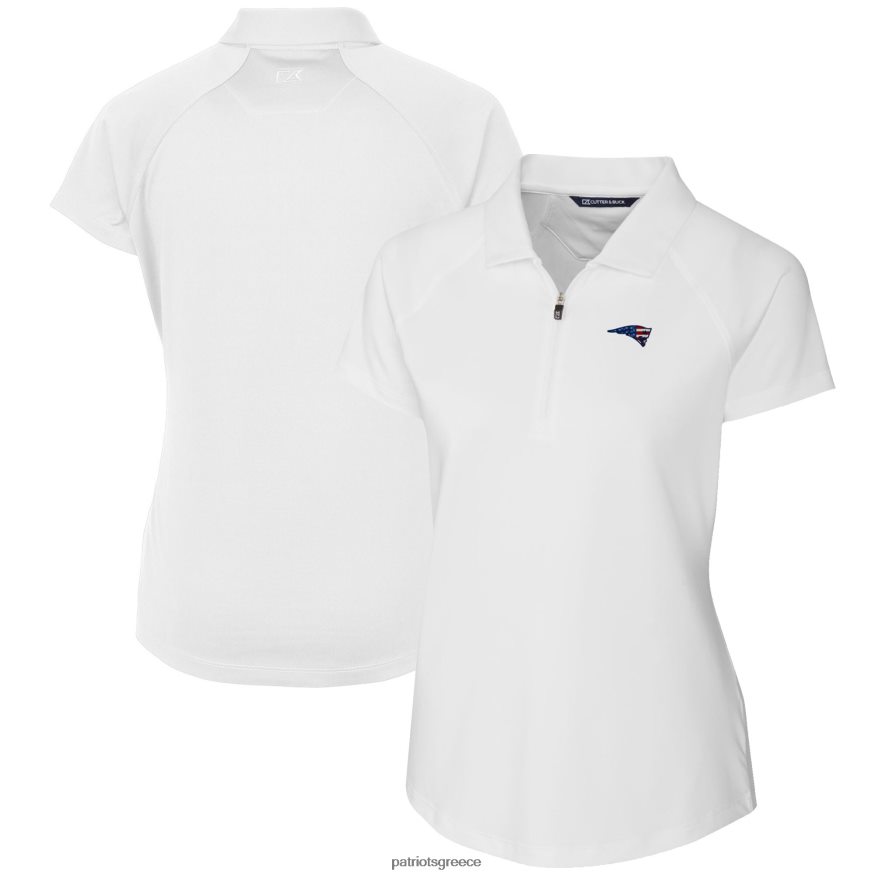Patriots Jersey cutter & buck white forge stretch polo γυναίκες είδη ένδυσης VPDHTZ2616
