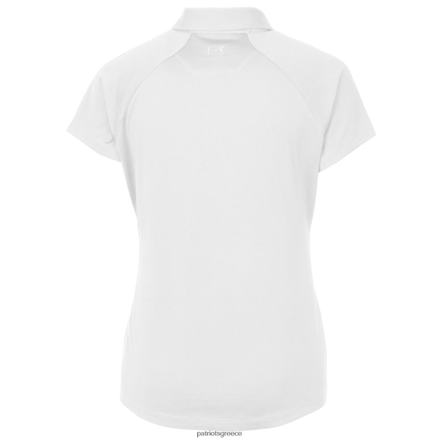 Patriots Jersey cutter & buck white throwback logo forge stretch polo γυναίκες είδη ένδυσης VPDHTZ2606