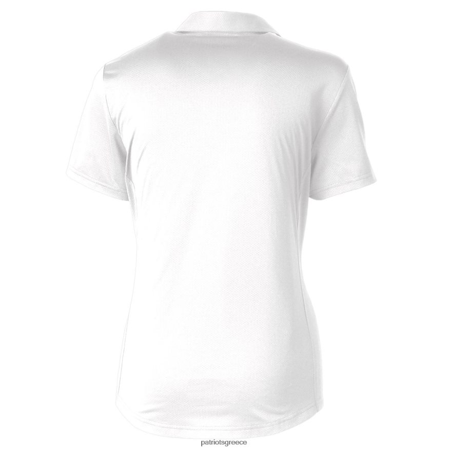 Patriots Jersey cutter & buck white throwback λογότυπο προοπτική ανάγλυφης stretch polo γυναίκες είδη ένδυσης VPDHTZ2599