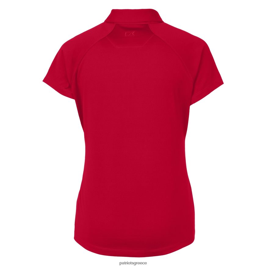 Patriots Jersey Κόφτης & λογότυπο κόκκινο κράνους drytec forge stretch polo γυναίκες είδη ένδυσης VPDHTZ2507