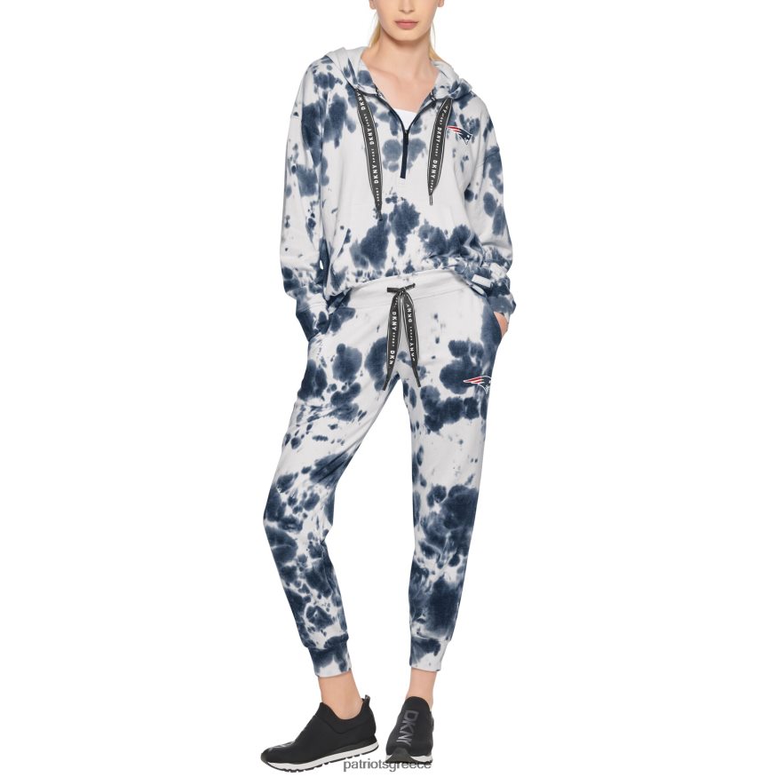 Patriots Jersey dkny sport white/navy melody tie-dye παντελόνι jogger γυναίκες είδη ένδυσης VPDHTZ2495
