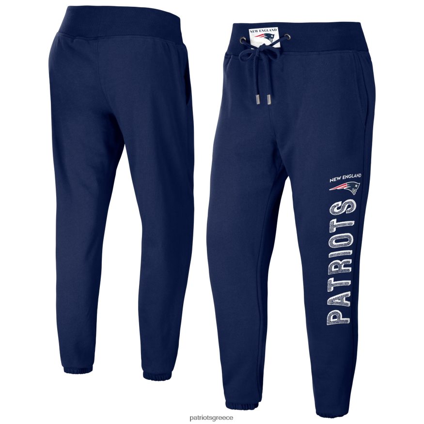 Patriots Jersey φοριέται από την erin andrews navy French terry jogger παντελόνι γυναίκες είδη ένδυσης VPDHTZ2487