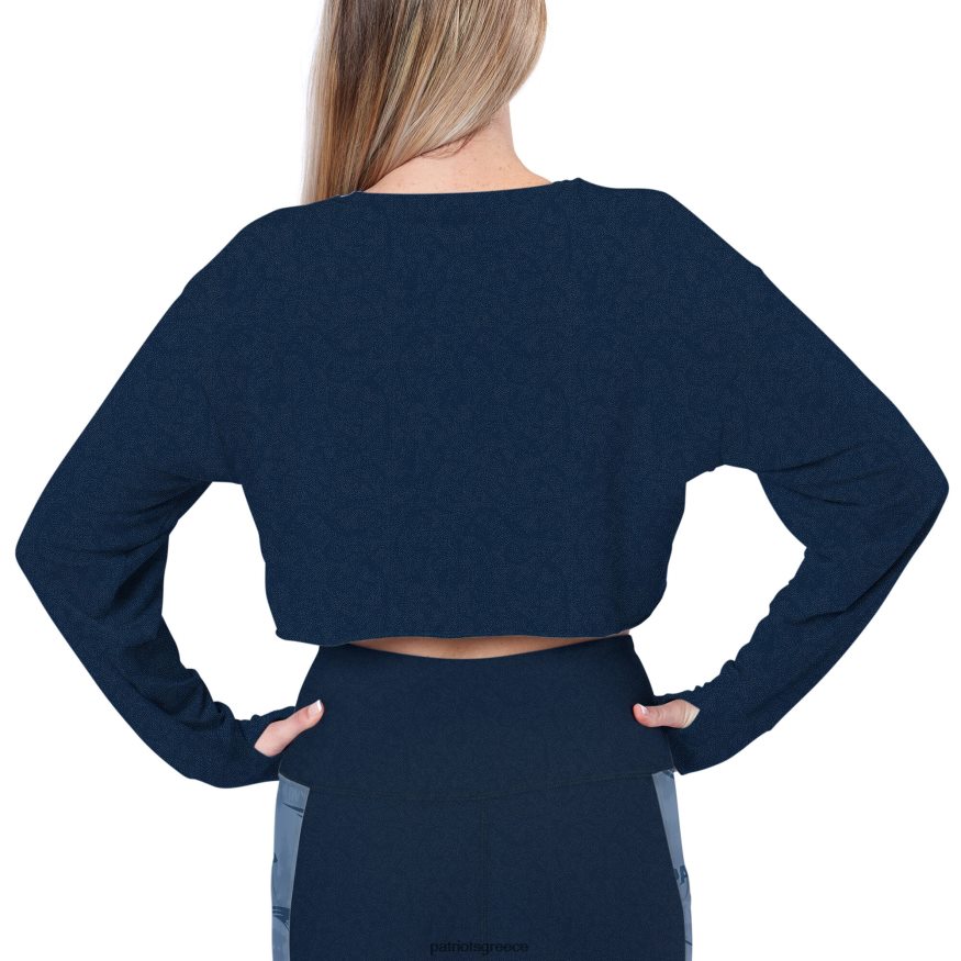 Patriots Jersey certo navy cropped μακρυμάνικο πουκάμισο γυναίκες είδη ένδυσης VPDHTZ2773
