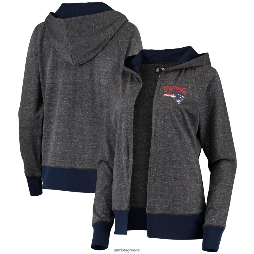 Patriots Jersey g-iii 4her by Carl Banks ζακέτα με κουκούλα με κουκούλα με κάρβουνο με κιμωλία γυναίκες είδη ένδυσης VPDHTZ2818