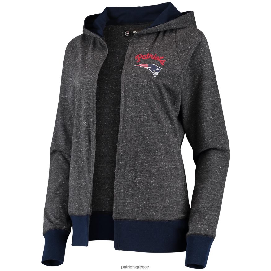 Patriots Jersey g-iii 4her by Carl Banks ζακέτα με κουκούλα με κουκούλα με κάρβουνο με κιμωλία γυναίκες είδη ένδυσης VPDHTZ2818