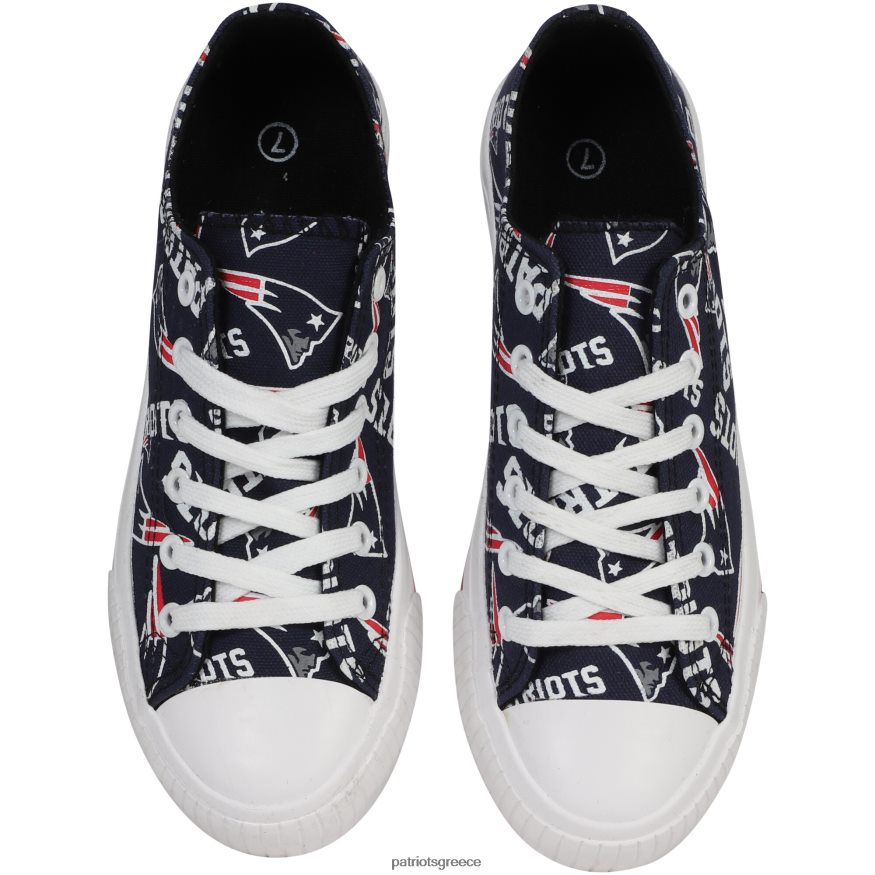 Patriots Jersey επαναλαμβανόμενες στάμπες με χαμηλό επάνω μέρος πάνινα παπούτσια γυναίκες είδη υπόδησης VPDHTZ2249