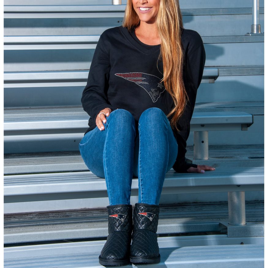 Patriots Jersey καπιτονέ μπότες cuce quarterback γυναίκες είδη υπόδησης VPDHTZ2246