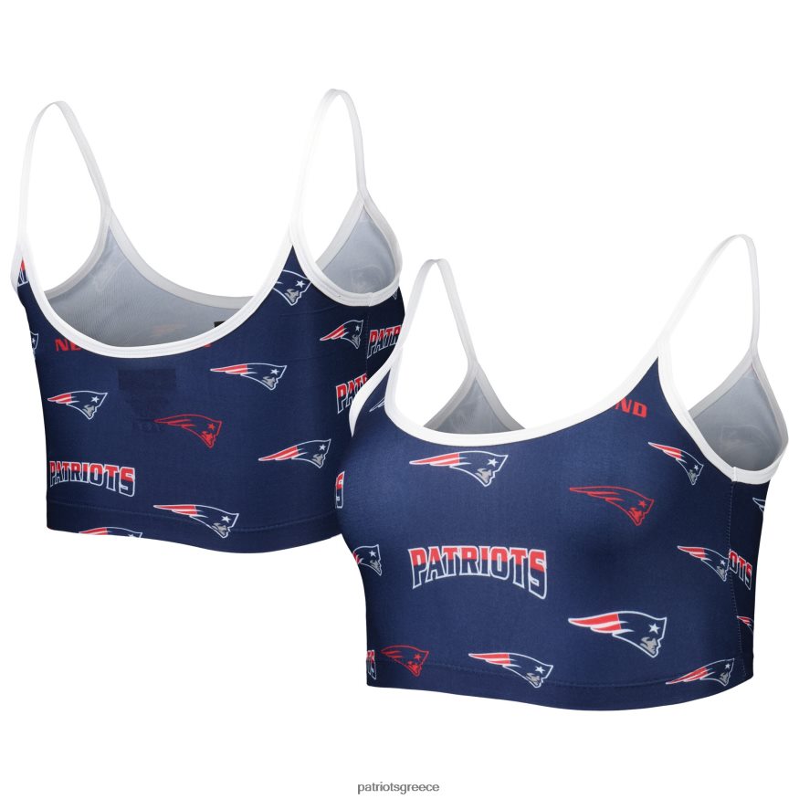 Patriots Jersey Έννοιες σπορ ναυτικό επανάσταση allover δεμένη bralette lounge γυναίκες είδη ένδυσης VPDHTZ2883