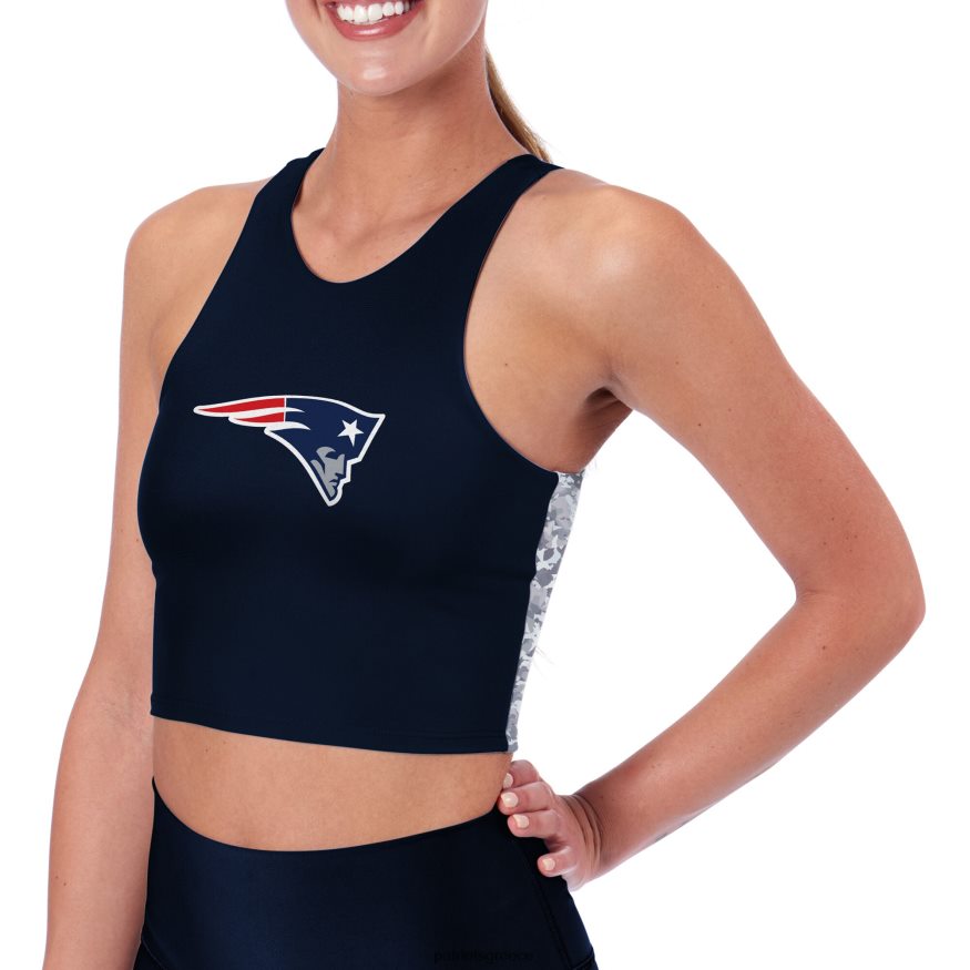 Patriots Jersey certo navy λογότυπο μίντι σουτιέν με ψηλό λαιμό γυναίκες είδη ένδυσης VPDHTZ2874