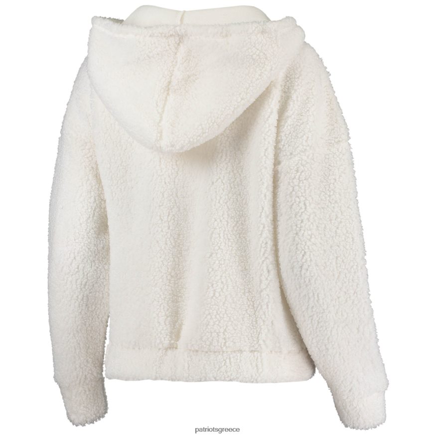 Patriots Jersey concepts sport κρεμ αφράτο μπλουζάκι με κουκούλα & σορτς γυναίκες είδη ένδυσης VPDHTZ2851