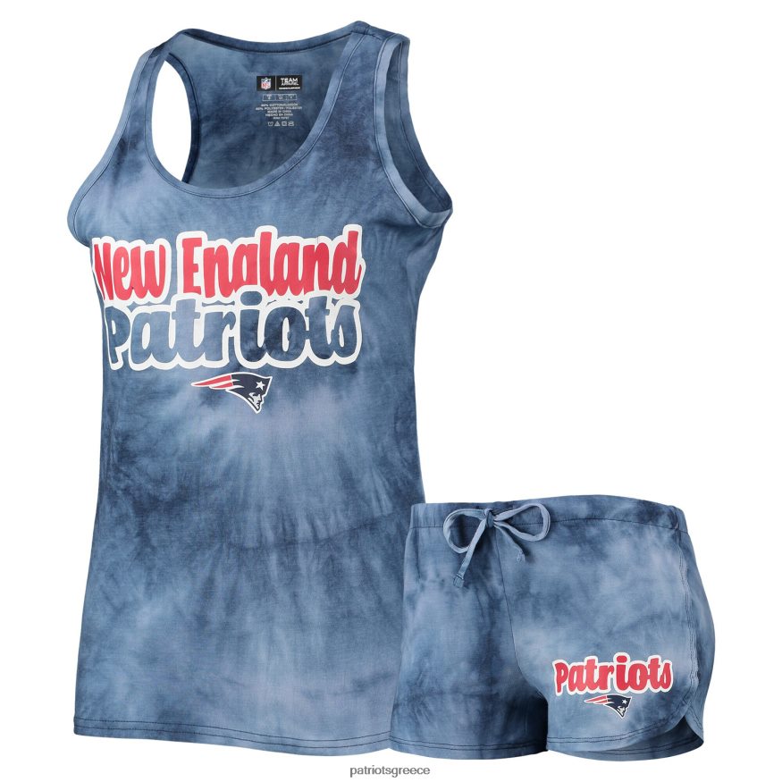 Patriots Jersey concepts sport navy billboard top tank & shorts set γυναίκες είδη ένδυσης VPDHTZ2855