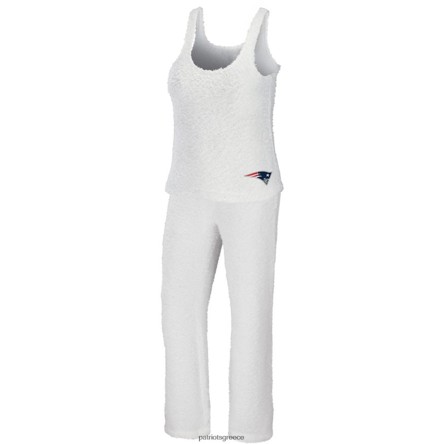 Patriots Jersey φορούν από την erin andrews cream cozy μπλουζάκι με λαιμόκοψη & παντελόνι ύπνου γυναίκες είδη ένδυσης VPDHTZ2880