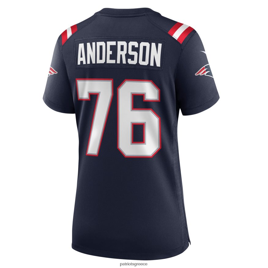 Patriots Jersey φανέλα παιχνιδιών Nike Calvin Anderson Navy γυναίκες είδη ένδυσης VPDHTZ1205