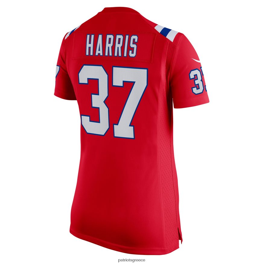 Patriots Jersey κόκκινη φανέλα παιχνιδιού Nike Damien Harris γυναίκες είδη ένδυσης VPDHTZ1207