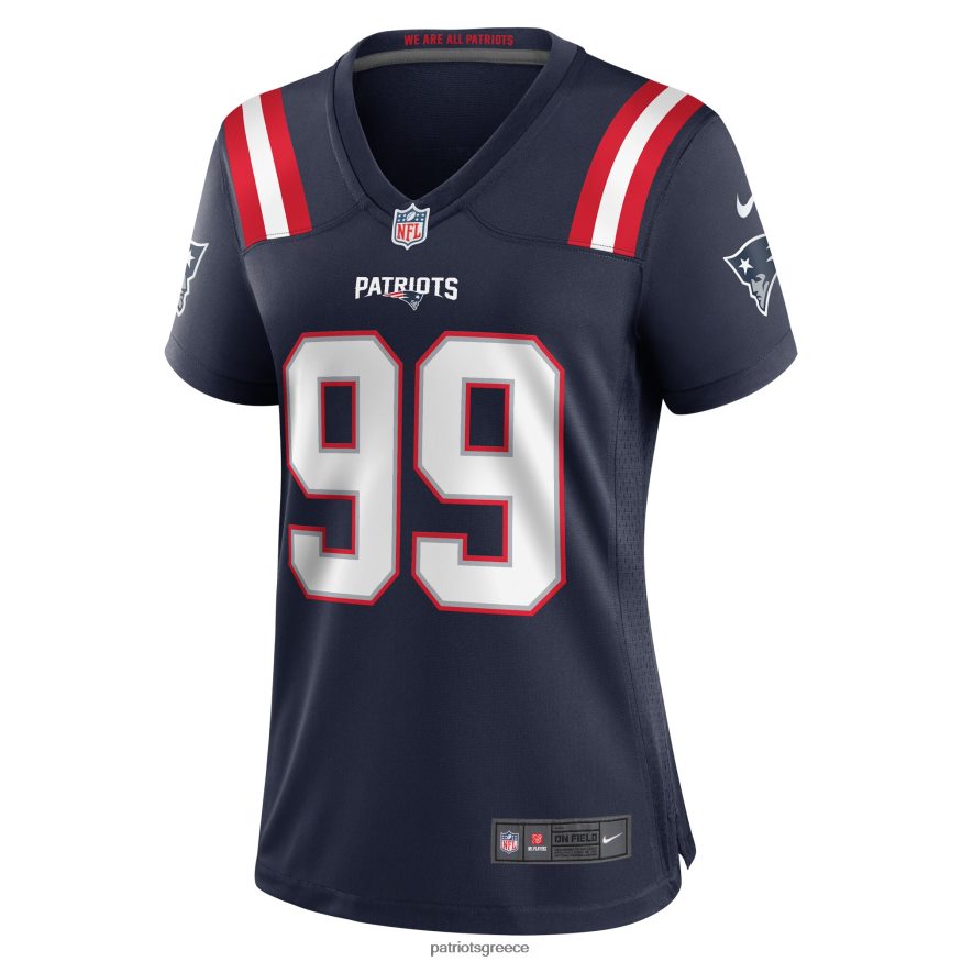 Patriots Jersey Nike Jamie Collins sr. φανέλα παικτών παιχνιδιών ναυτικού στο σπίτι γυναίκες είδη ένδυσης VPDHTZ1128