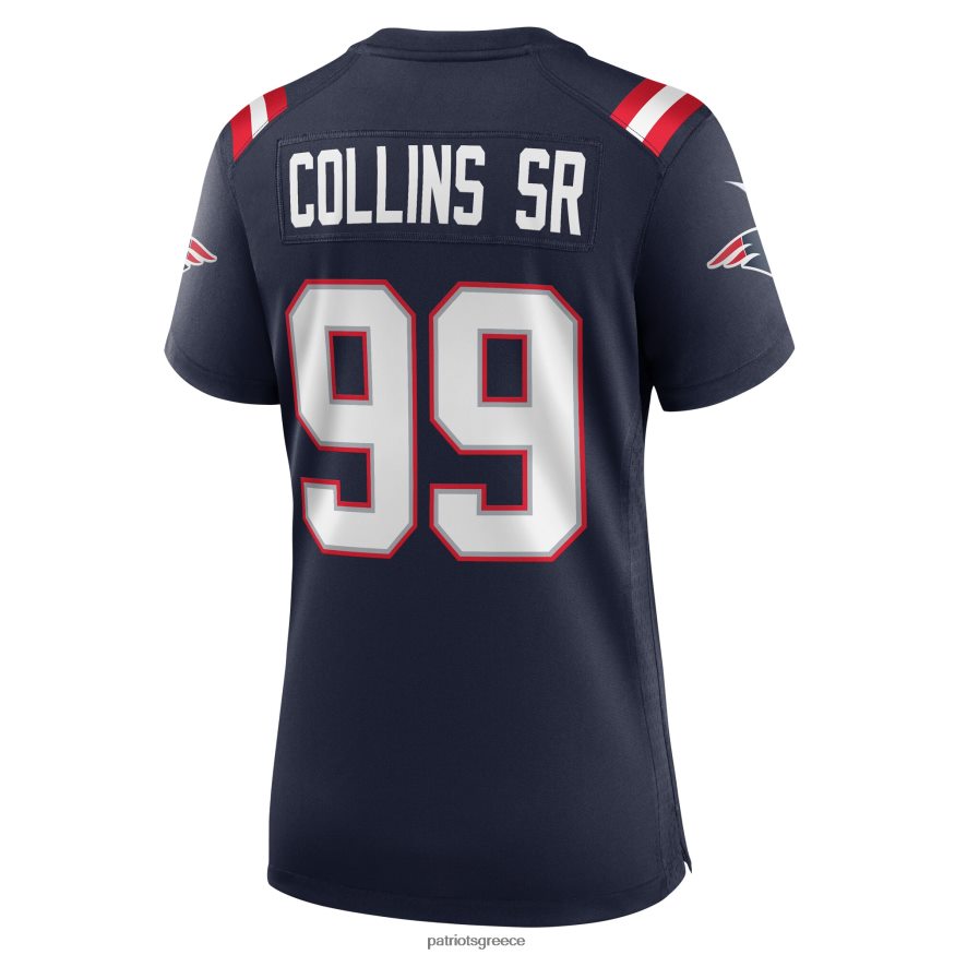 Patriots Jersey Nike Jamie Collins sr. φανέλα παικτών παιχνιδιών ναυτικού στο σπίτι γυναίκες είδη ένδυσης VPDHTZ1128