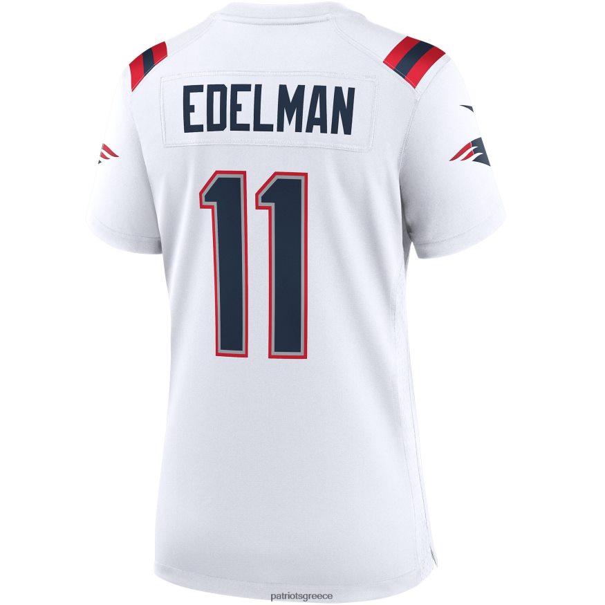 Patriots Jersey φανέλα παιχνιδιών λευκής ομάδας Nike Julian Edelman γυναίκες είδη ένδυσης VPDHTZ1179