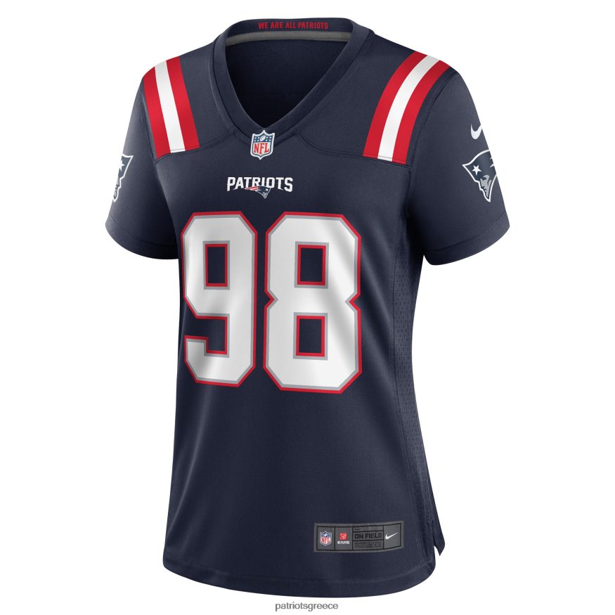 Patriots Jersey nike Carl Davis Jr. φανέλα παίκτη ναυτικού παιχνιδιού γυναίκες είδη ένδυσης VPDHTZ1237