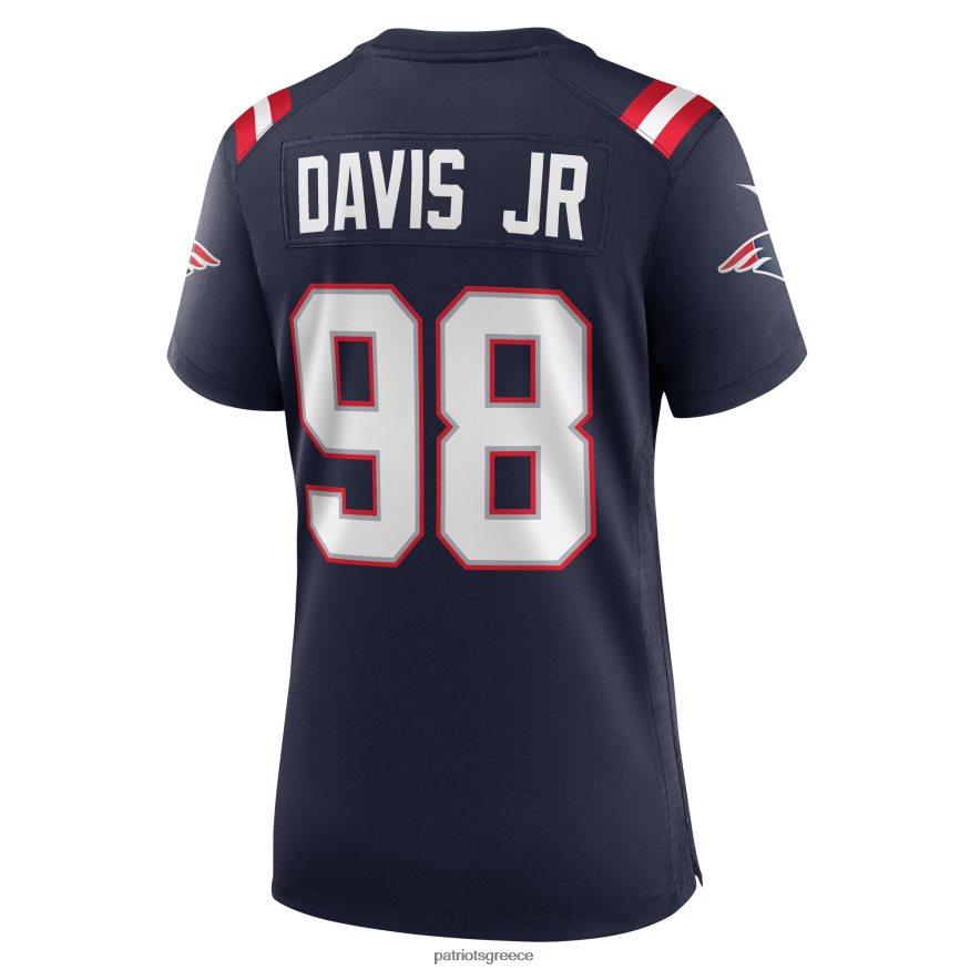 Patriots Jersey nike Carl Davis Jr. φανέλα παίκτη ναυτικού παιχνιδιού γυναίκες είδη ένδυσης VPDHTZ1237