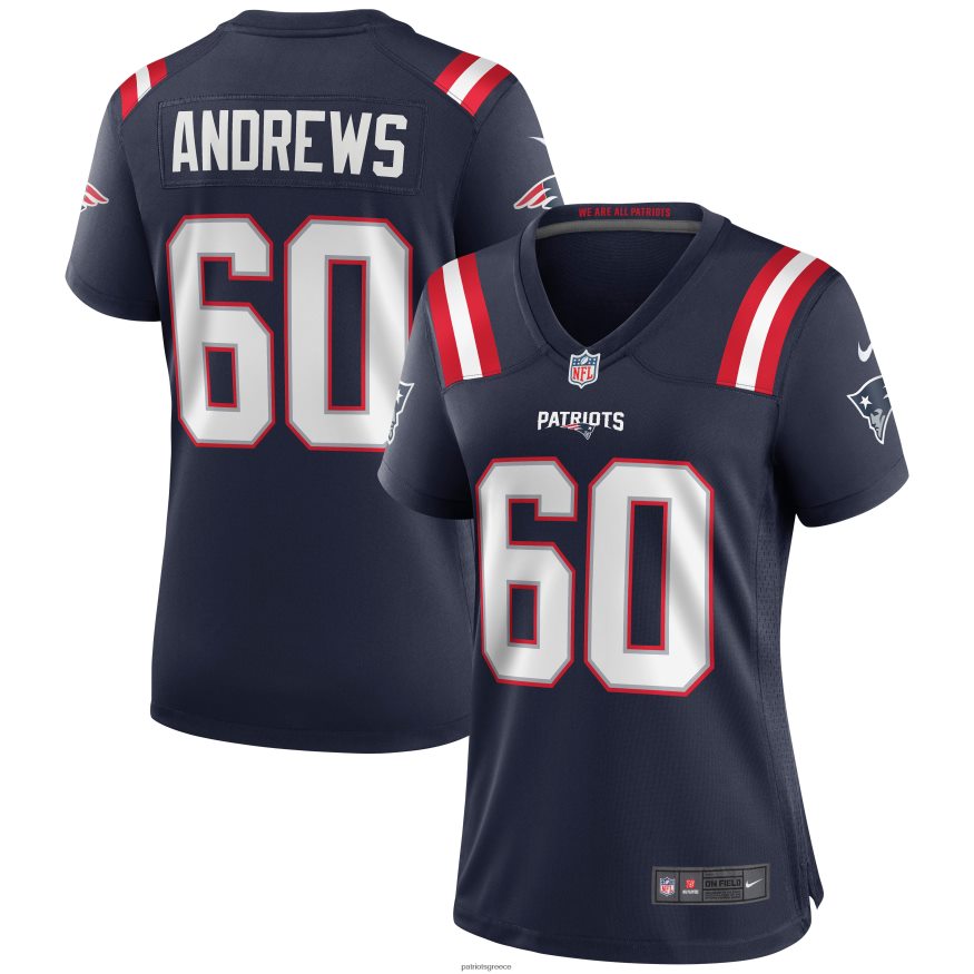 Patriots Jersey φανέλα παιχνιδιών nike David Andrews γυναίκες είδη ένδυσης VPDHTZ1140