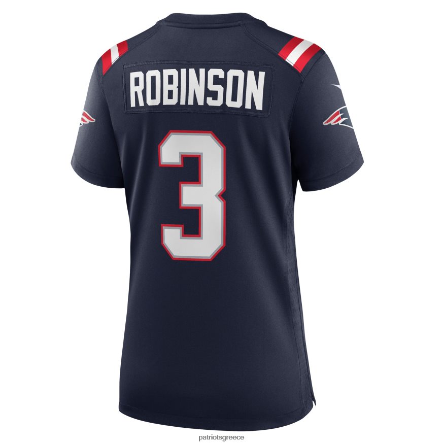 Patriots Jersey φανέλα παίκτη nike James Robinson navy game γυναίκες είδη ένδυσης VPDHTZ1203